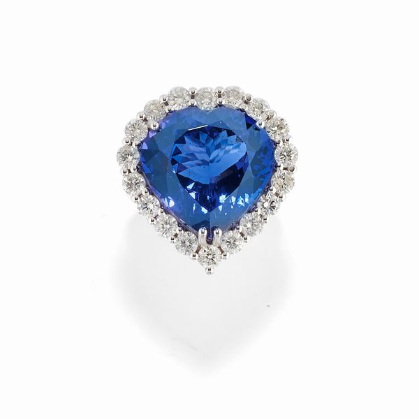 Importante anello con tanzanite  - Asta Gioielli - Associazione Nazionale - Case d'Asta italiane