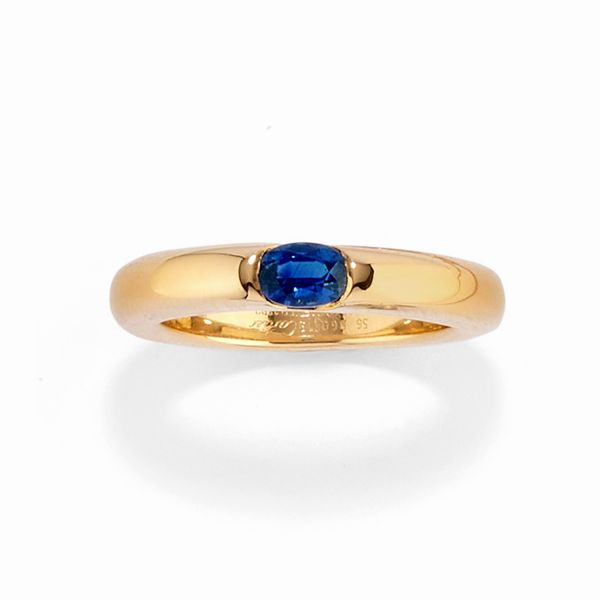 CARTIER : Anello con zaffiro  - Asta Gioielli - Associazione Nazionale - Case d'Asta italiane