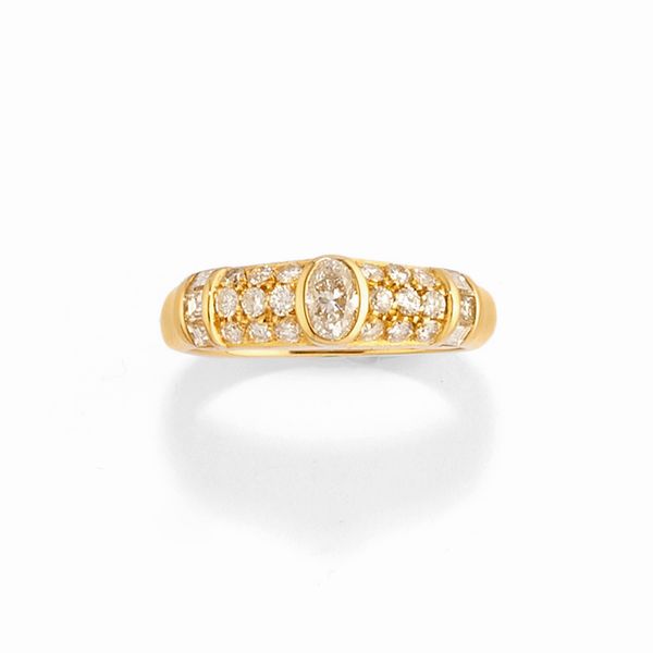 Anello con diamanti  - Asta Gioielli - Associazione Nazionale - Case d'Asta italiane