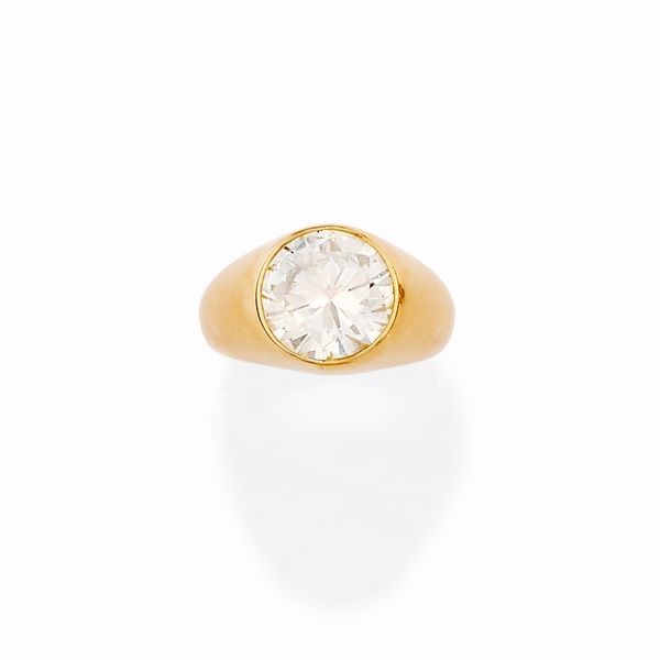 Anello con diamante  - Asta Gioielli - Associazione Nazionale - Case d'Asta italiane