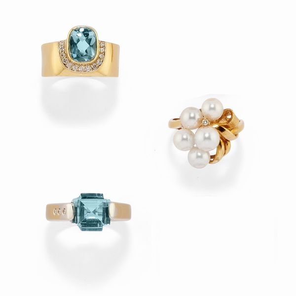 Tre anelli  - Asta Gioielli - Associazione Nazionale - Case d'Asta italiane