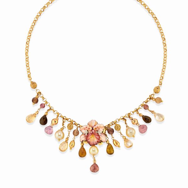 RIVALTA : Collana con smalti  - Asta Gioielli - Associazione Nazionale - Case d'Asta italiane