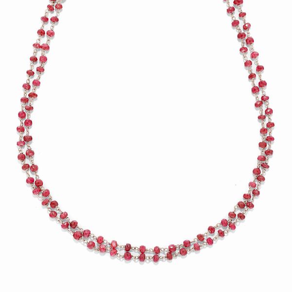 Collana con rubini  - Asta Gioielli - Associazione Nazionale - Case d'Asta italiane
