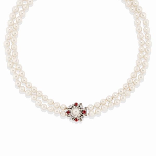 Collana con perle  - Asta Gioielli - Associazione Nazionale - Case d'Asta italiane