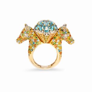 Zorab - Anello con pietre di colore