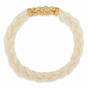 Van Cleef & Arpels : Collana con diamanti  - Asta Gioielli - Associazione Nazionale - Case d'Asta italiane