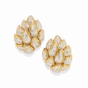 Sterlé - Orecchini con diamanti