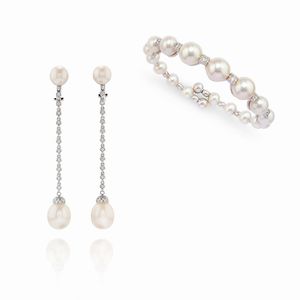 CHANTECLER - Demi parure con perle