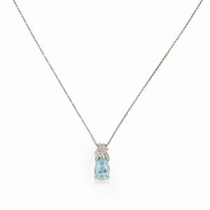 Collana e orecchini con acquamarina  - Asta Gioielli - Associazione Nazionale - Case d'Asta italiane