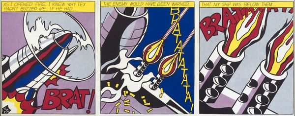 Roy Lichtenstein : As I Opened Fire Poster  - Asta Dipinti, Disegni, Sculture e Grafica - Associazione Nazionale - Case d'Asta italiane