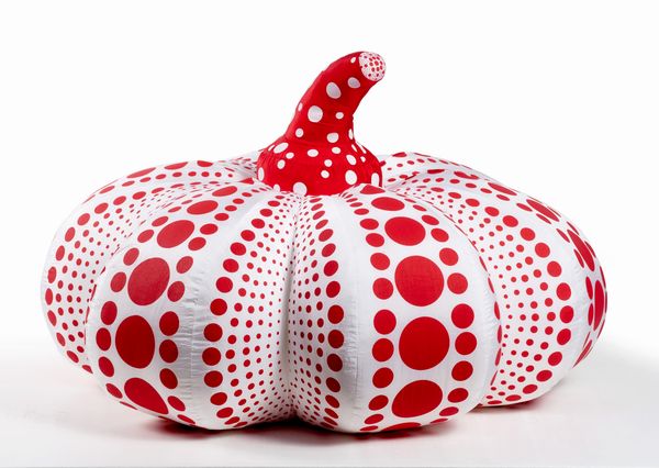 YAYOI KUSAMA : Dots Obsession (Pumpkin red - Large)  - Asta Dipinti, Disegni, Sculture e Grafica - Associazione Nazionale - Case d'Asta italiane