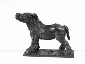 Antonio Ligabue - Cavallo normanno