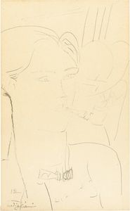 Amedeo Modigliani - Le peintre Diriks et une femme