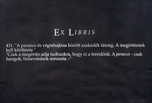 Joseph Kosuth - Ex Libris - 431