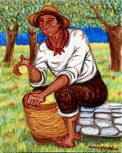 Giuseppe Migneco - Raccoglitore di limoni
