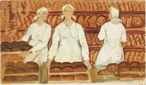 Aleksandr Deineka - Nella fabbrica del pane