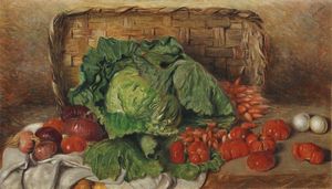 Giorgio de Chirico - Natura morta con ortaggi