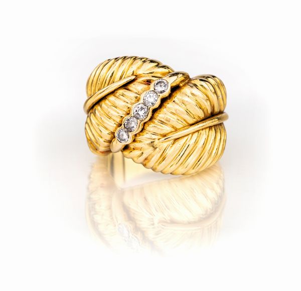 Anello in oro e brillanti  - Asta Asta Gioielli e Orologi - Associazione Nazionale - Case d'Asta italiane