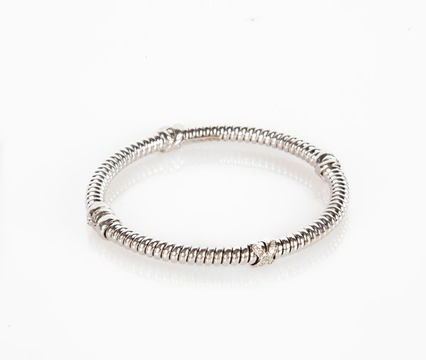 Bracciale in oro bianco e brillanti  - Asta Asta Gioielli e Orologi - Associazione Nazionale - Case d'Asta italiane