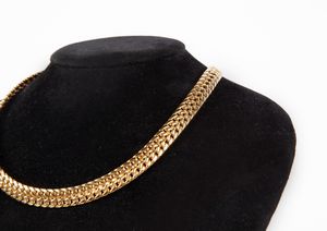 Collana girocollo in oro  a maglia  - Asta Asta Gioielli e Orologi - Associazione Nazionale - Case d'Asta italiane