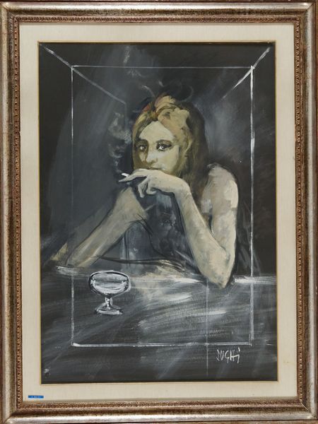 Alberto Sughi : Donna al bar  - Asta Asta di Arte Moderna e Contemporanea - Associazione Nazionale - Case d'Asta italiane