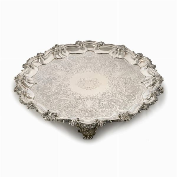 GRANDE SALVER, EDINBURGO, 1839, ARGENTIERE, JAMES HOWDEN & CO  - Asta Argenti - Associazione Nazionale - Case d'Asta italiane
