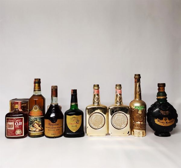Oro Pilla, Buton, Camel, Kansas, Brandy  - Asta Wine and Spirits - Associazione Nazionale - Case d'Asta italiane