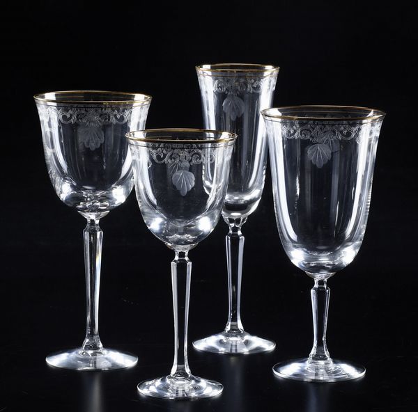 Servizio di calici<BR>Stati Uniti, Manifattura Lenox USA, XX secolo  - Asta L'Art de la Table - Associazione Nazionale - Case d'Asta italiane