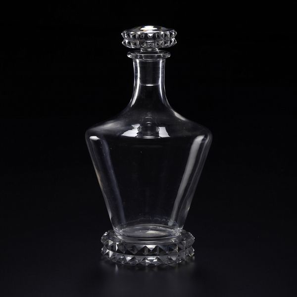 Bottiglia con tappo “Diamant”<BR>Francia, Manifattura di Saint Louis, 1930 circa<BR>  - Asta L'Art de la Table - Associazione Nazionale - Case d'Asta italiane