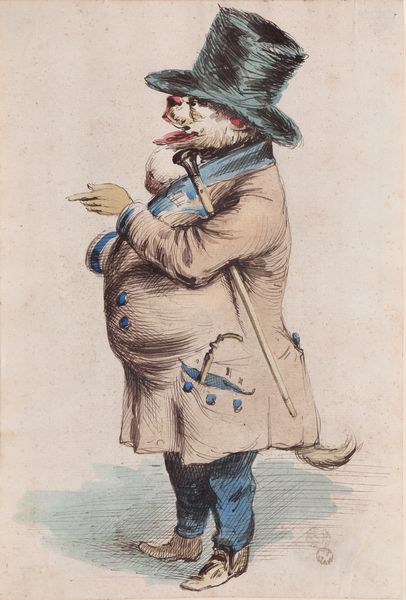 Jean-Ignace-Isidore Gérard detto Grandville : Le Chien  - Asta Old Masters - Associazione Nazionale - Case d'Asta italiane