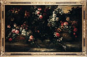 Elisabetta Marchioni - Natura morta con trionfo di fiori