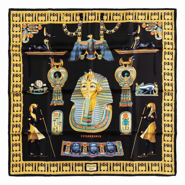 Hermès : Foulard Tutankhamun  - Asta Luxury Fashion - Associazione Nazionale - Case d'Asta italiane