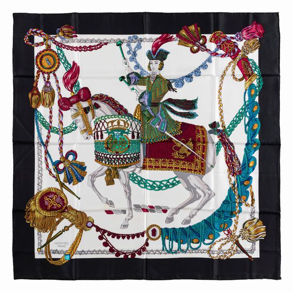 Hermès : Foulard Le Timbalier  - Asta Luxury Fashion - Associazione Nazionale - Case d'Asta italiane