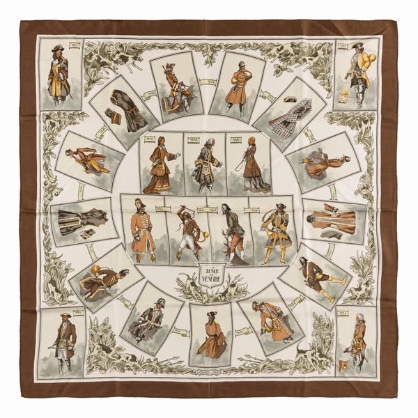 Hermès : Foulard Tenue de Vénerie  - Asta Luxury Fashion - Associazione Nazionale - Case d'Asta italiane