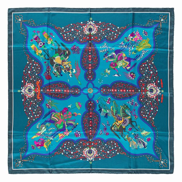 Hermès : Foulard Poésie Persane  - Asta Luxury Fashion - Associazione Nazionale - Case d'Asta italiane