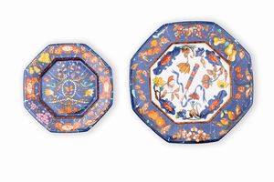 Hermès - Lotto composto da due piatti ottagonali