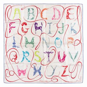 Hermès - Foulard Faune Lettrée