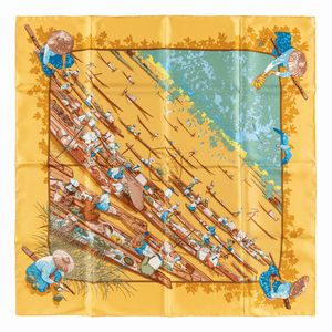 Hermès - Foulard Marché Flottant Du Lac Inlé