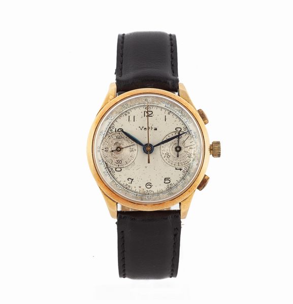 Vetta - Orologio da polso, cronografo in oro  - Asta Importanti Orologi da Polso e da Tasca - Associazione Nazionale - Case d'Asta italiane