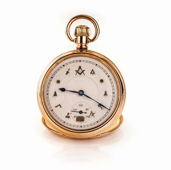 Orologio da tasca, in metallo dorato  - Asta Importanti Orologi da Polso e da Tasca - Associazione Nazionale - Case d'Asta italiane