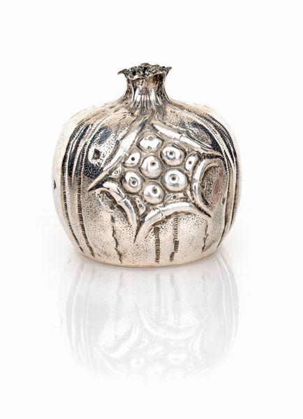 Accendino da tavolo in argento 800, Brandimarte  - Asta Argenti Antichi e da Collezione - Associazione Nazionale - Case d'Asta italiane