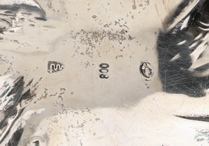 Vaschetta in argento 800/000, Milano, fine del XIX secolo  - Asta Argenti Antichi e da Collezione - Associazione Nazionale - Case d'Asta italiane