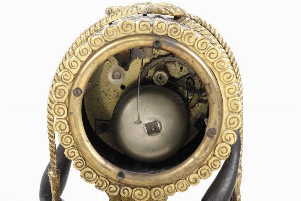 Pendola la Nourrice Africaine. Francia, inizio XIX secolo, da J. Croutelle l�ain� (attivo circa 1800 - 1820)  - Asta Dimore Italiane - Associazione Nazionale - Case d'Asta italiane