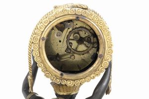 Pendola la Nourrice Africaine. Francia, inizio XIX secolo, da J. Croutelle l�ain� (attivo circa 1800 - 1820)  - Asta Dimore Italiane - Associazione Nazionale - Case d'Asta italiane