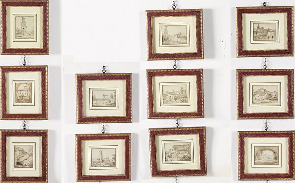 Victor Jean Nicolle : Vedute di Roma  - Asta Dipinti Antichi - Associazione Nazionale - Case d'Asta italiane