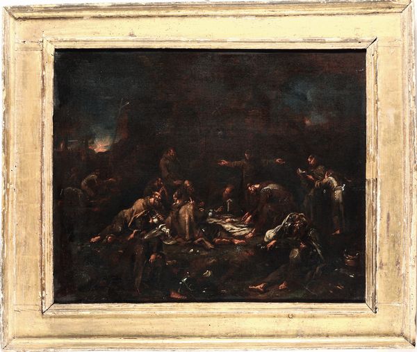 Alessandro Magnasco detto il Lissandrino, Attribuito a : Monaci a refezione  - Asta Dipinti Antichi - Associazione Nazionale - Case d'Asta italiane