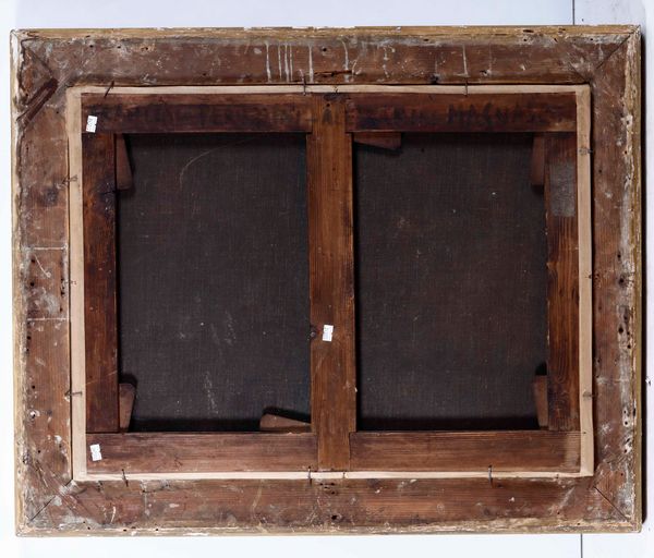 Antonio Francesco Peruzzini, Attribuito a : Paesaggio con figure in riva al fiume  - Asta Dipinti Antichi - Associazione Nazionale - Case d'Asta italiane