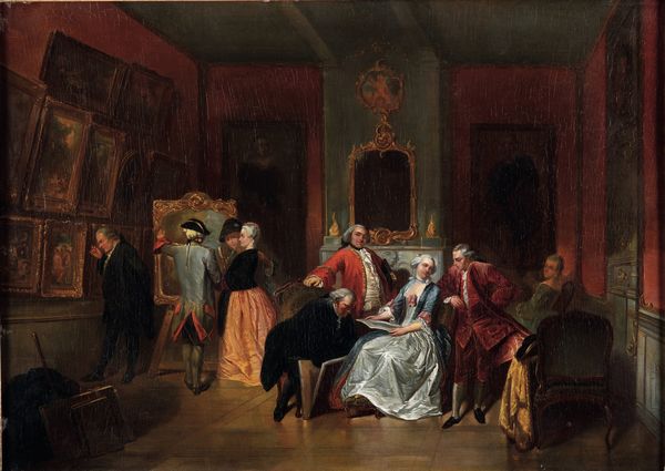 Herman Frederik Carel Ten Kate : Nella galleria dell'antiquario  - Asta Dipinti Antichi - Associazione Nazionale - Case d'Asta italiane