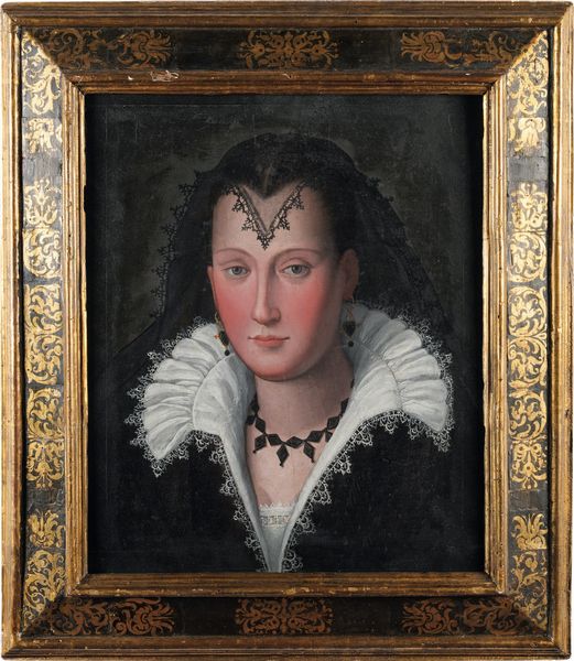 Scuola fiorentina della fine del XVI secolo Ritratto di nobildonna in abito nero  - Asta Dipinti Antichi - Associazione Nazionale - Case d'Asta italiane