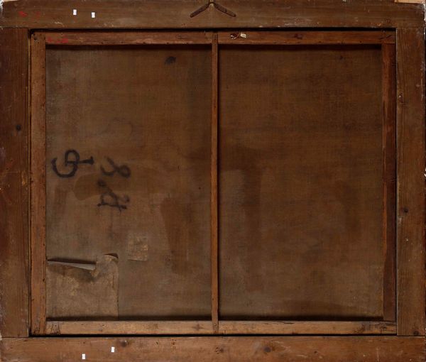 Giulio Bruno (attivo in Liguria e in Piemonte nella prima met del XVII secolo) Battesimo di Cristo  - Asta Dipinti Antichi - Associazione Nazionale - Case d'Asta italiane